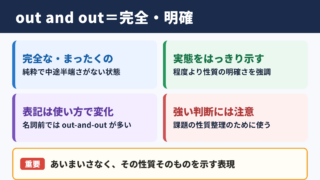 アウト&アウトの意味と基本ニュアンス