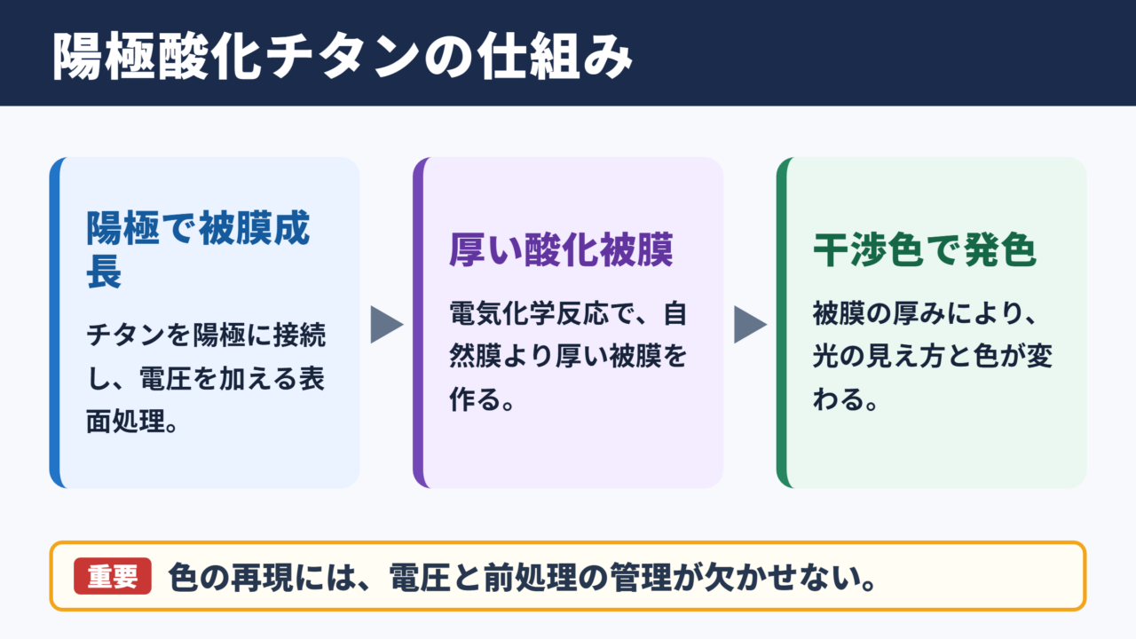 陽極酸化チタンの意味と特徴