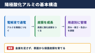 陽極酸化アルミニウムの意味と基本的な特徴