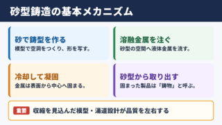 砂型鋳造の意味と基本的な仕組み