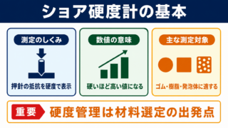 ショア硬度計の意味と測定対象