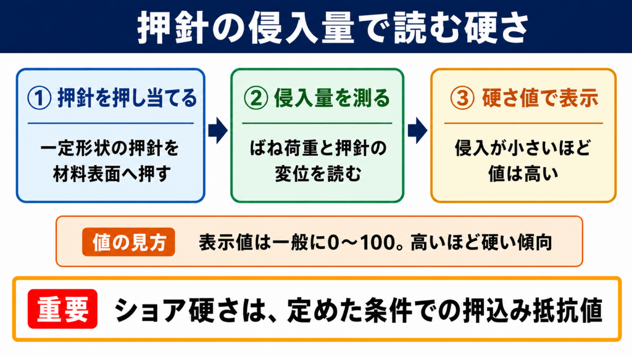ショア硬さ試験機の意味と測定原理
