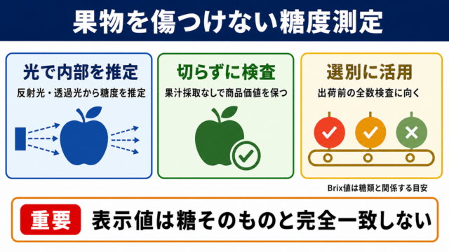 光センサー糖度計の意味と測定できる内容