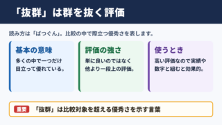 抜群の意味と読み方