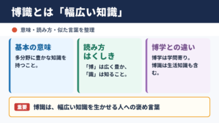 博識の意味と読み方