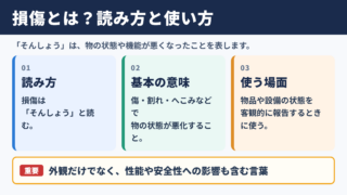 損傷の意味と読み方