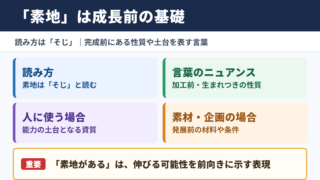 素地の意味と読み方