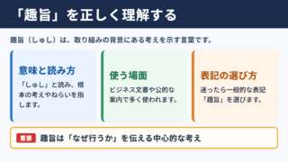 趣旨の意味と読み方