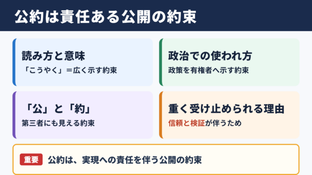 公約の意味と読み方