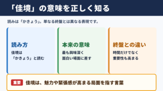 佳境の意味と読み方