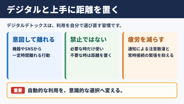 デジタルデトックスの意味と基本