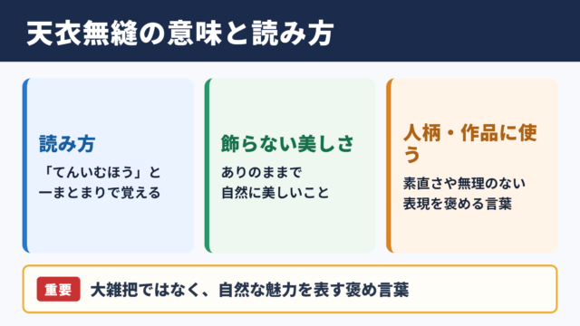 天衣無縫の意味と読み方