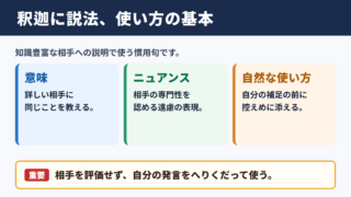 釈迦に説法の意味と基本的な使い方