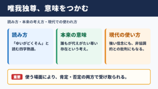 唯我独尊の意味と読み方