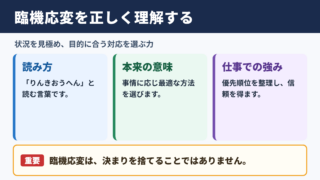 臨機応変の意味と読み方