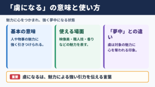 虜になるの意味と使い方
