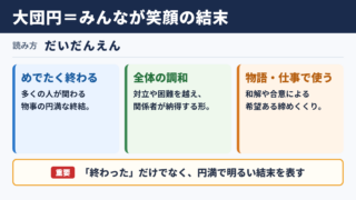 大団円の意味と読み方