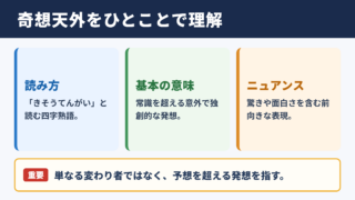 奇想天外の意味と読み方
