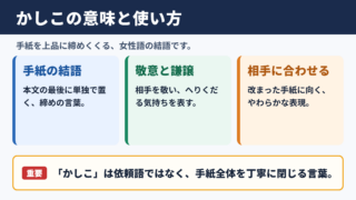 かしこの意味と基本的な使い方