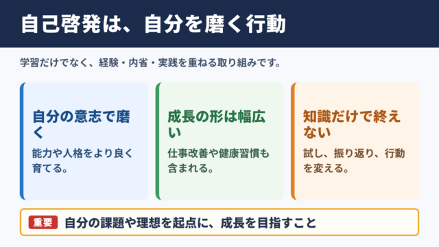 自己啓発の意味と基本的な考え方